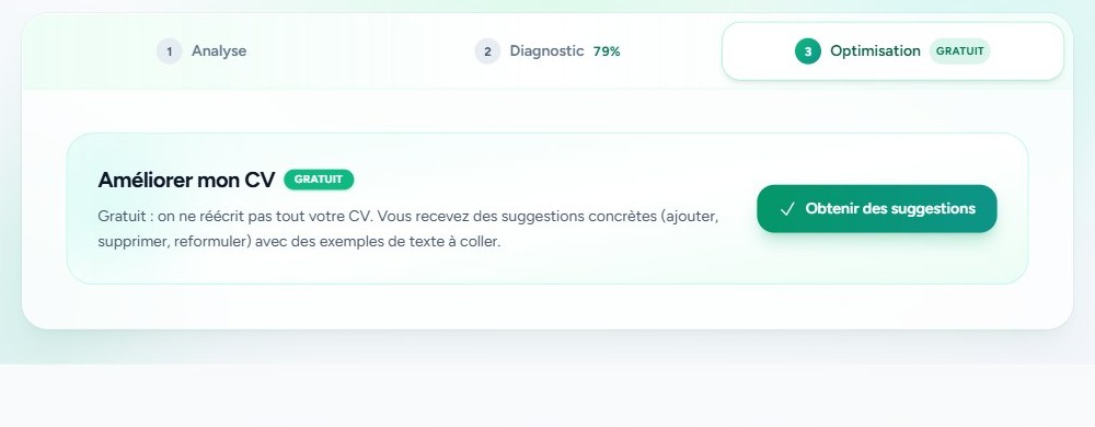 Appliquer les suggestions